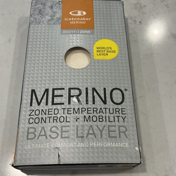 Icebreaker NEW 150 Zone Long Sleeve Half Zip Mens Large Merino Blend Top Green - Picture 15 of 16